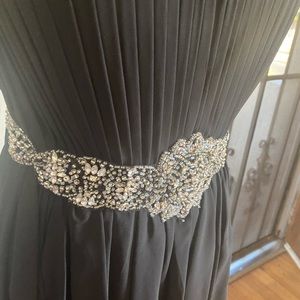 Formal dress with embroidery